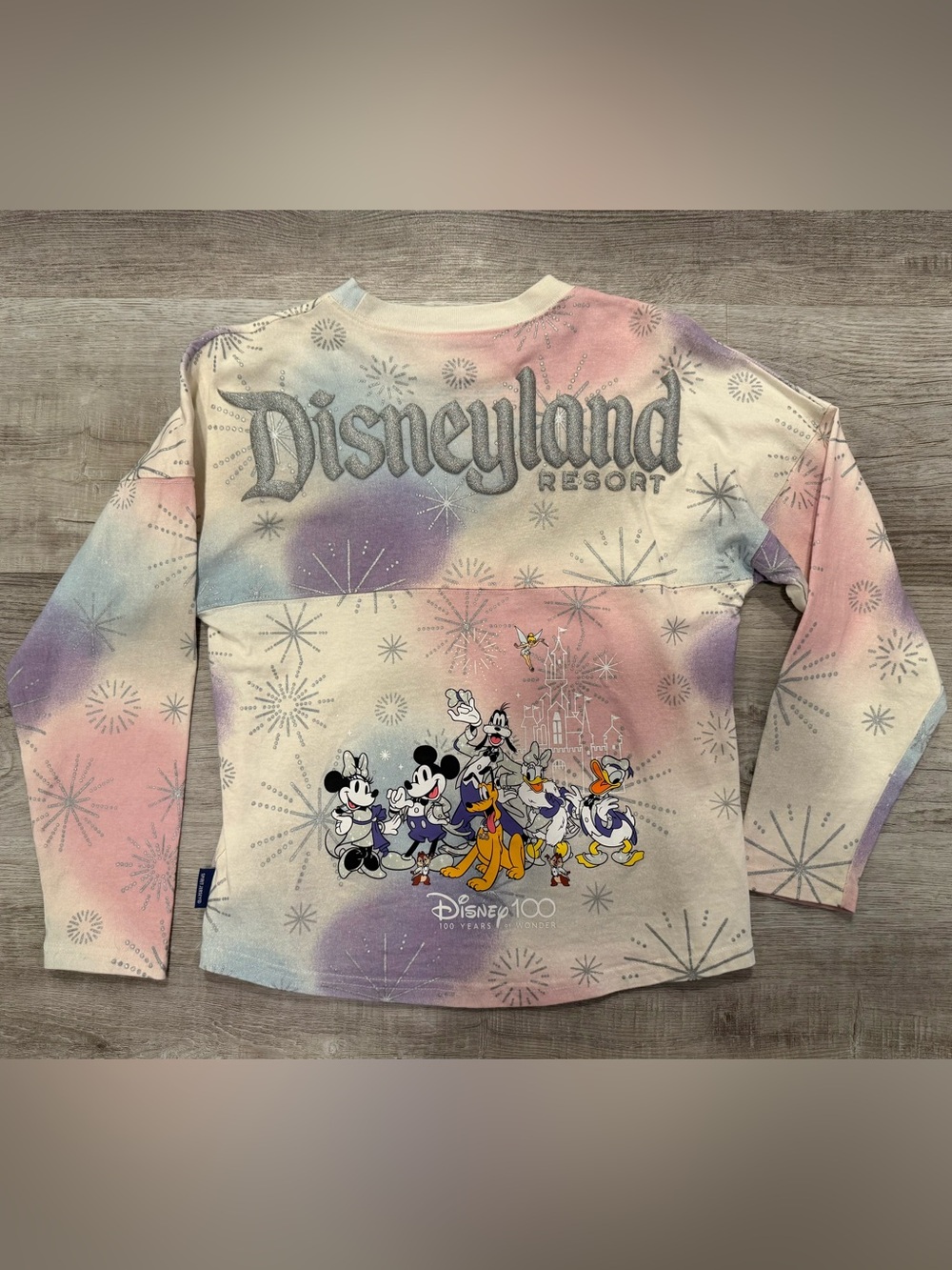 Disney Spirit Jersey L Mickey Friends 100 Years Fireworks Disneyland Resort